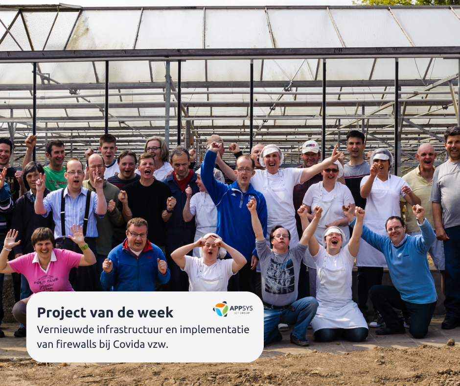 Social media post Project van de week Covida Linked In Facebookbericht Liggend